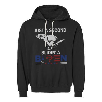 JUST A SECOND SLIDIN'A BIDEN Garment-Dyed Fleece Hoodie