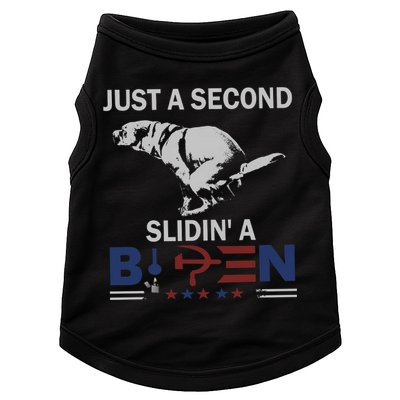 JUST A SECOND SLIDIN'A BIDEN Doggie Tank
