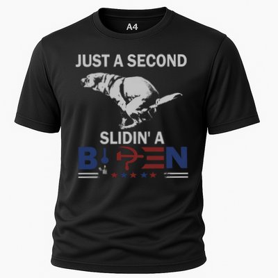 JUST A SECOND SLIDIN'A BIDEN Performance Shirt