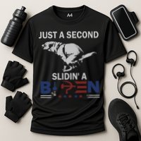 JUST A SECOND SLIDIN'A BIDEN Cooling Performance Crew T-Shirt