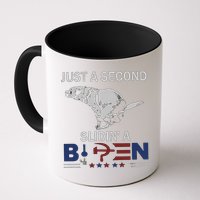 JUST A SECOND SLIDIN'A BIDEN Mug