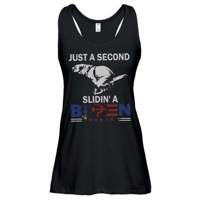 JUST A SECOND SLIDIN'A BIDEN Ladies Essential Flowy Tank