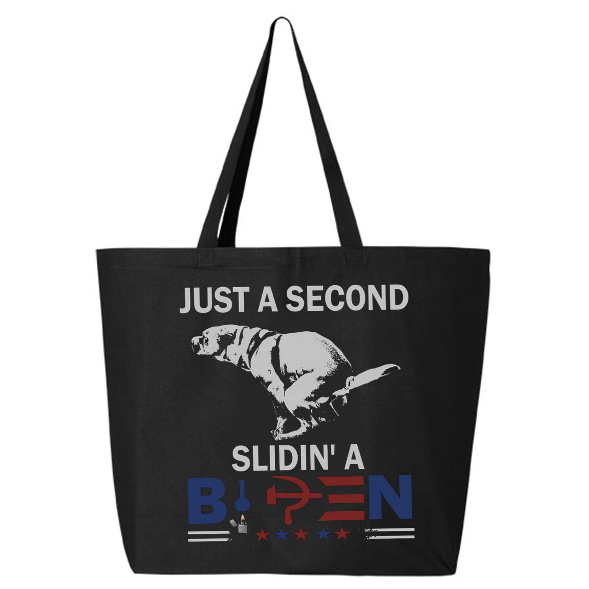 JUST A SECOND SLIDIN'A BIDEN 25L Jumbo Tote