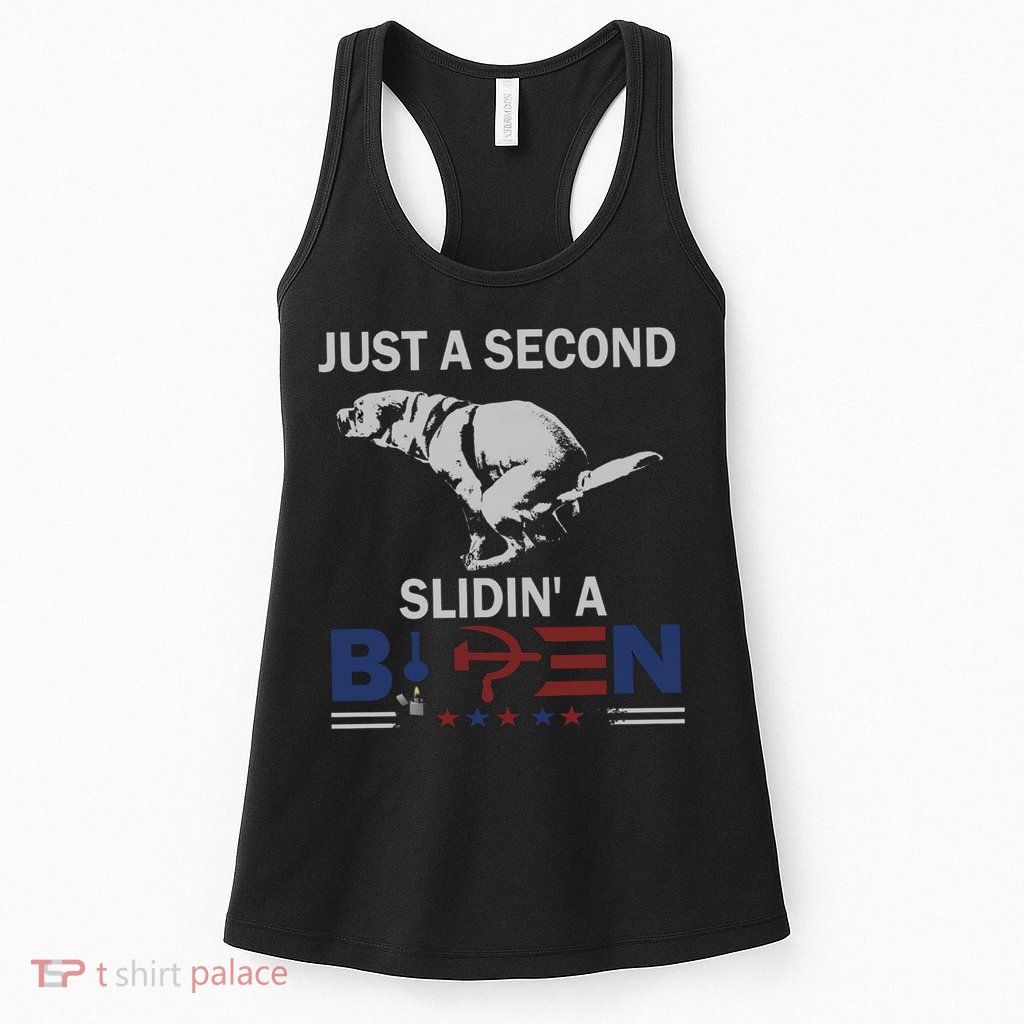 JUST A SECOND SLIDIN'A BIDEN Womens Tank Top
