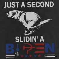 JUST A SECOND SLIDIN'A BIDEN Golf Towel