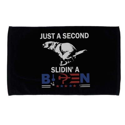 JUST A SECOND SLIDIN'A BIDEN Microfiber Hand Towel
