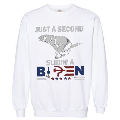 JUST A SECOND SLIDIN'A BIDEN Garment-Dyed Sweatshirt