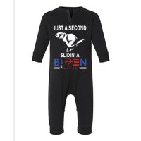 Just A Second Slidin' A Biden Infant Fleece One Piece