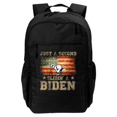 Just A Second Slidin’ A Biden – Funny Political Anti Biden Backpack