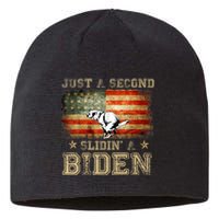 Just A Second Slidin’ A Biden – Funny Political Anti Biden Sustainable Beanie