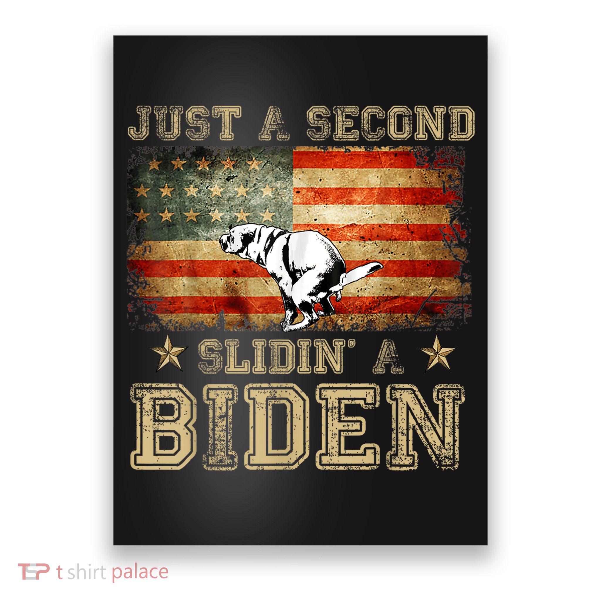 Just A Second Slidin’ A Biden – Funny Political Anti Biden Poster