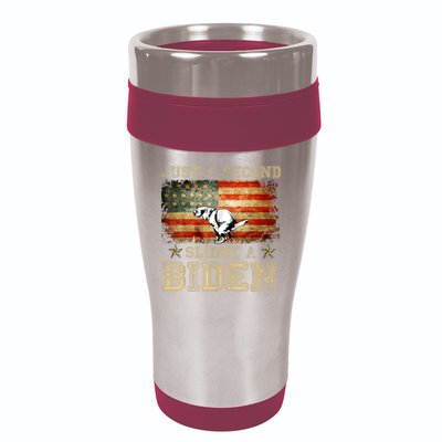 Just A Second Slidin’ A Biden – Funny Political Anti Biden 16oz Travel Tumbler