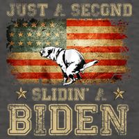 Just A Second Slidin’ A Biden – Funny Political Anti Biden Vector Backpack