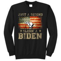 Just A Second Slidin’ A Biden – Funny Political Anti Biden Sweatshirt