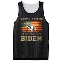 Just A Second Slidin’ A Biden – Funny Political Anti Biden Mesh Reversible Basketball Jersey Tank