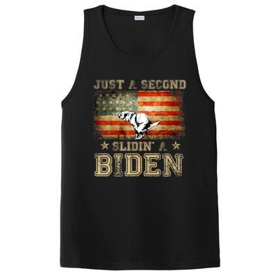 Just A Second Slidin’ A Biden – Funny Political Anti Biden PosiCharge Competitor Tank