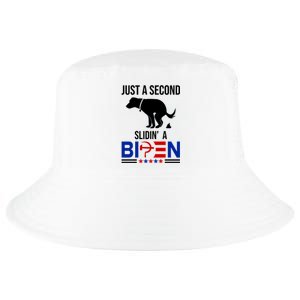 Just A Second Slidin A Biden Funny Dog Cool Comfort Performance Bucket Hat