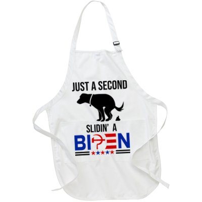 Just A Second Slidin A Biden Funny Dog Apron