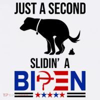 Just A Second Slidin A Biden Funny Dog T-Shirt
