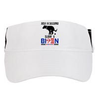 Just A Second Slidin A Biden Funny Dog Adult Drive Performance Visor