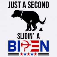 Just A Second Slidin A Biden Funny Dog Premium T-Shirt