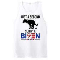 Just A Second Slidin A Biden Funny Dog PosiCharge Competitor Tank