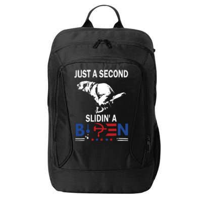 Just A Second Slidin A Biden City Backpack