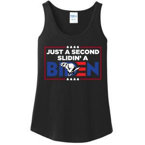 Just A Second Slidin' A Biden Funny Biden Ladies Essential Tank