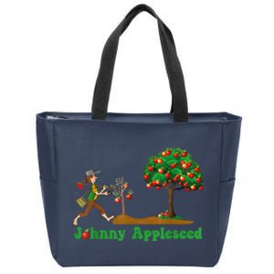 Johnny Appleseed Sept 26 Celebrate Legends Zip Tote Bag