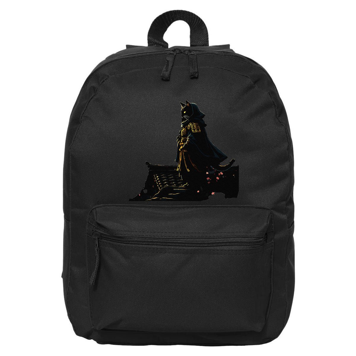Japanese Anime Samurai Cat Ninja Cat Tattoo Cute Retro 16 in Basic Backpack