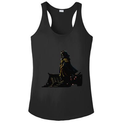 Japanese Anime Samurai Cat Ninja Cat Tattoo Cute Retro Ladies PosiCharge Competitor Racerback Tank