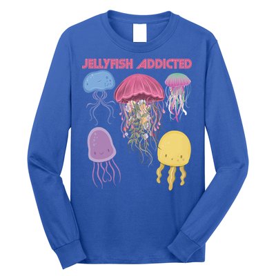 Jellyfish Addicted Sea Souvenir Ocean Life Underwater Fish Funny Gift Long Sleeve Shirt