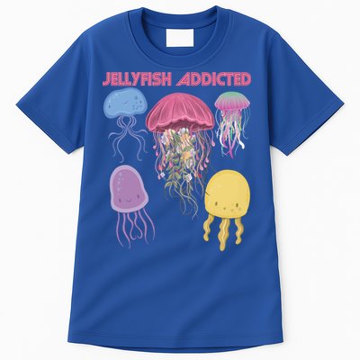 Jellyfish Addicted Sea Souvenir Ocean Life Underwater Fish Funny Gift Tall T-Shirt