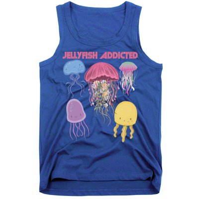Jellyfish Addicted Sea Souvenir Ocean Life Underwater Fish Funny Gift Tank Top