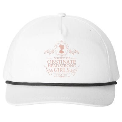 Jane Austen Society Of Obstinate Headstrong Snapback Five-Panel Rope Hat