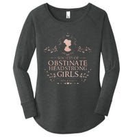 Jane Austen Society Of Obstinate Headstrong Women's Perfect Tri Tunic Long Sleeve Shirt