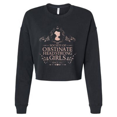 Jane Austen Society Of Obstinate Headstrong Cropped Pullover Crew