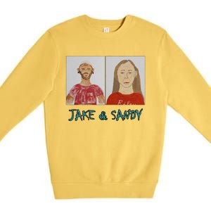 Jake And Sandy Portraits Premium Crewneck Sweatshirt