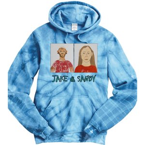 Jake And Sandy Portraits Tie Dye Hoodie