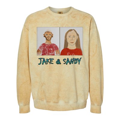 Jake And Sandy Portraits Colorblast Crewneck Sweatshirt