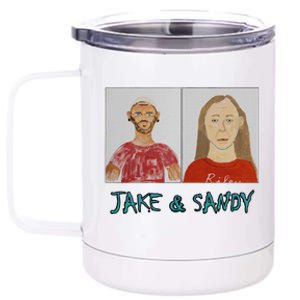 Jake And Sandy Portraits 12 oz Stainless Steel Tumbler Cup