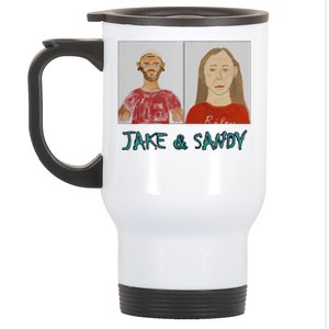 Jake And Sandy Portraits Stainless Steel Travel Mug