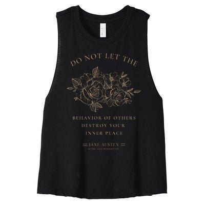 Jane Austen Sense And Sensibility Bookish Bookworm Novel Women's Racerback Cropped Tank