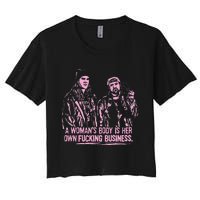 Jay And Silent Bob A WomanS Body Is Her Own Business Women's Crop Top Tee