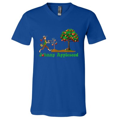 Johnny Appleseed Sept 26 Celebrate Legends V-Neck T-Shirt