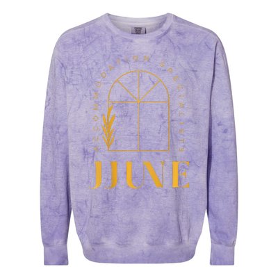 Jjune Accommodation Specialists Colorblast Crewneck Sweatshirt