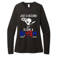 Just A Second Slidin A Biden Humour Biden Womens CVC Long Sleeve Shirt