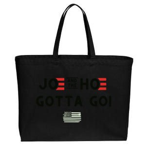 Joe And The Hoe Gotta Go! American Flag Cotton Canvas Jumbo Tote