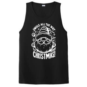 Jingle All The Way To A Merry Christmas! Santa Claus Holiday Cute Gift PosiCharge Competitor Tank