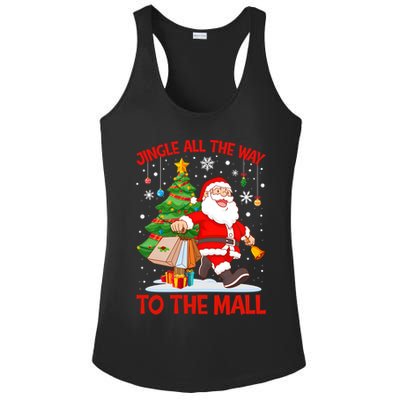Jingle All The Way To The Mall Christmas Shopping Funny Funny Gift Ladies PosiCharge Competitor Racerback Tank